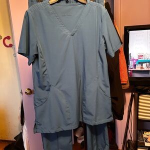Women's Blue Scrub Set
